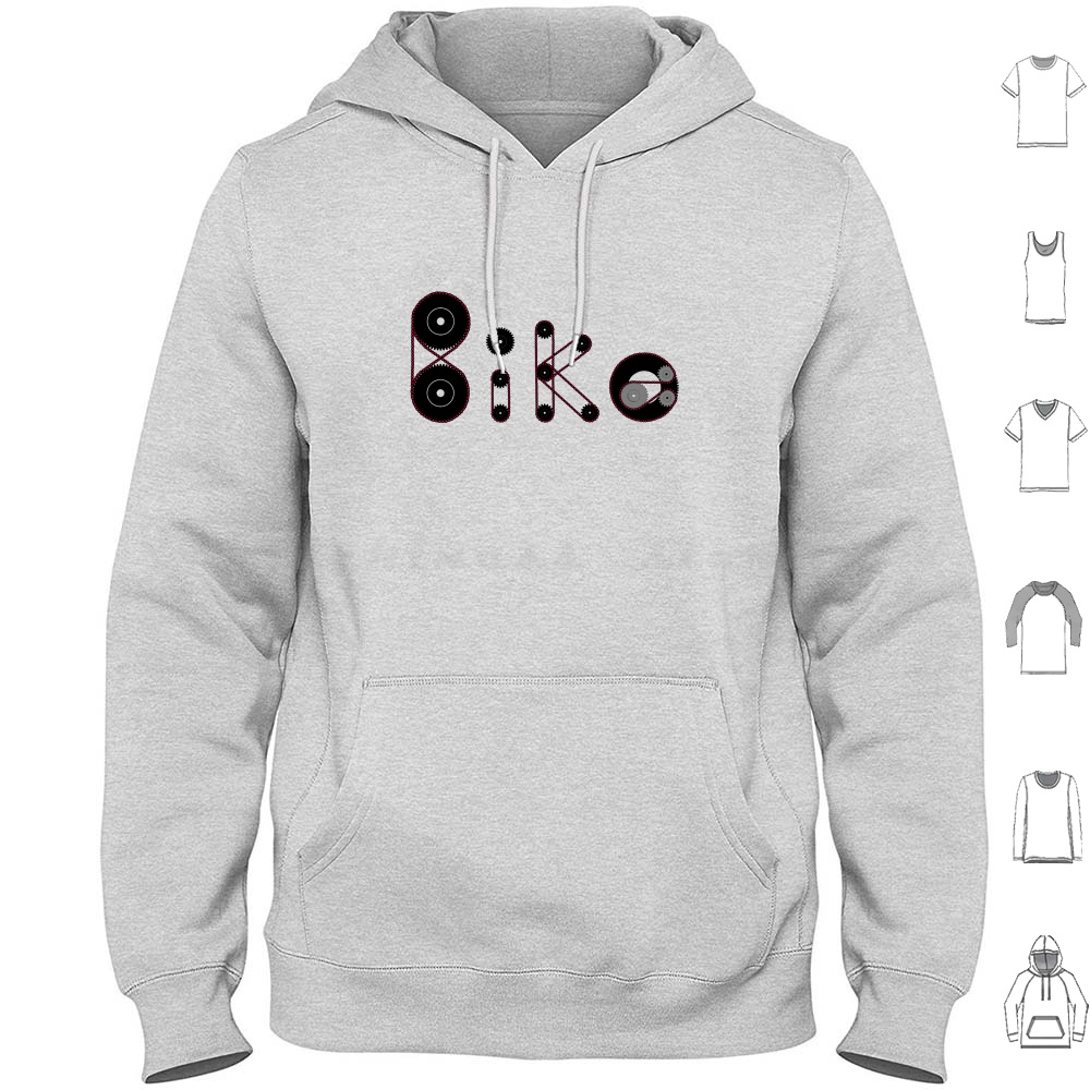 Vintage Cycling Gear - Bike Gear Hoodie Cotton Long Sleeve