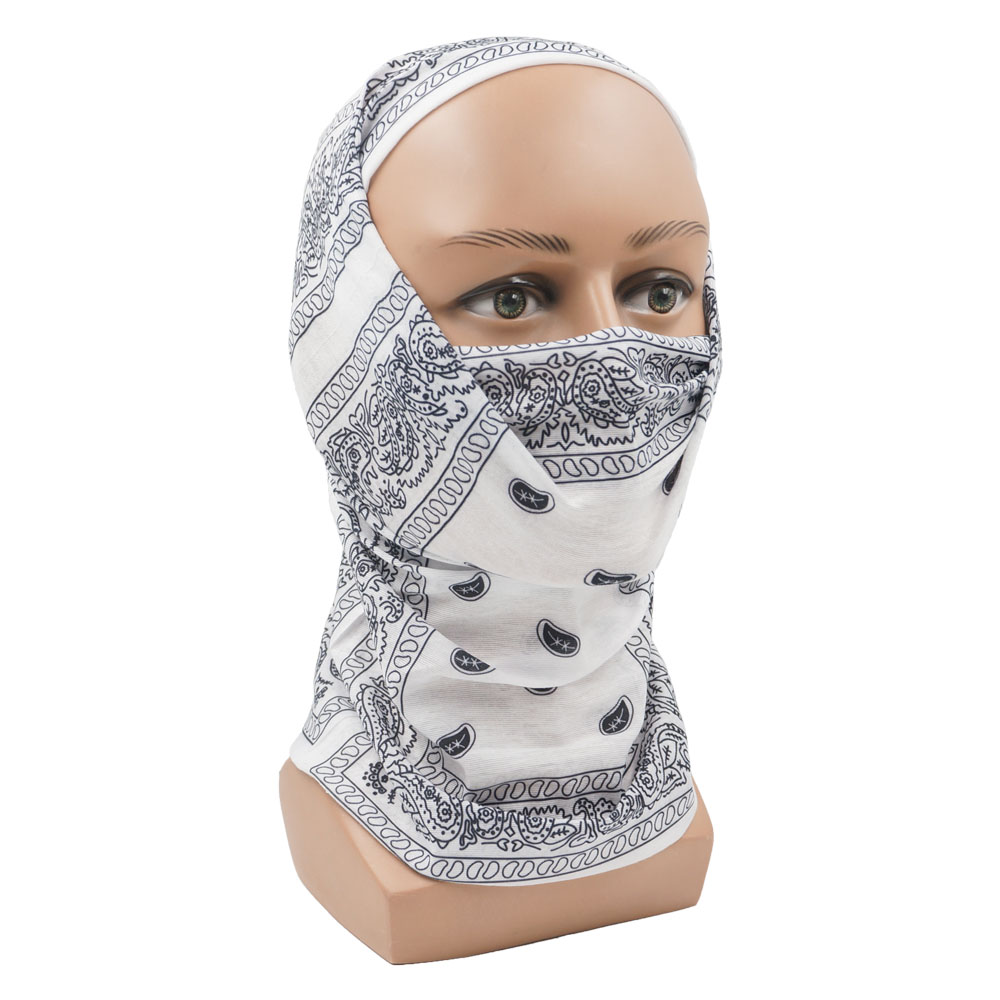 White Paisley Neck Gater Tube  - đánh giá và giá Cycling Gear For Women