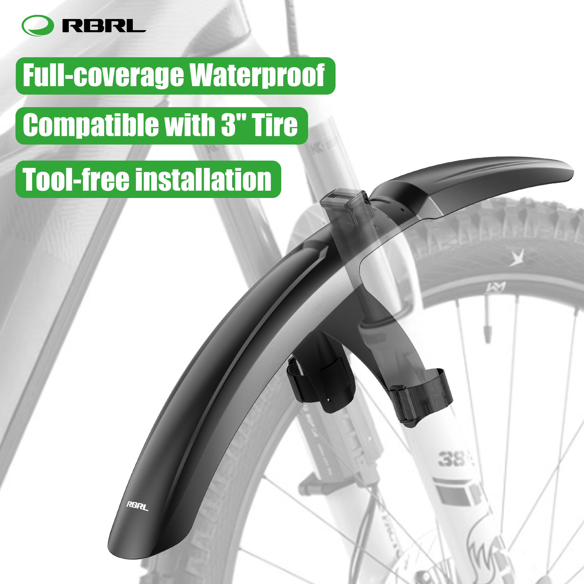 RBRL Bike Front Mudguard Full  - đánh giá và giá Bike Fender Set