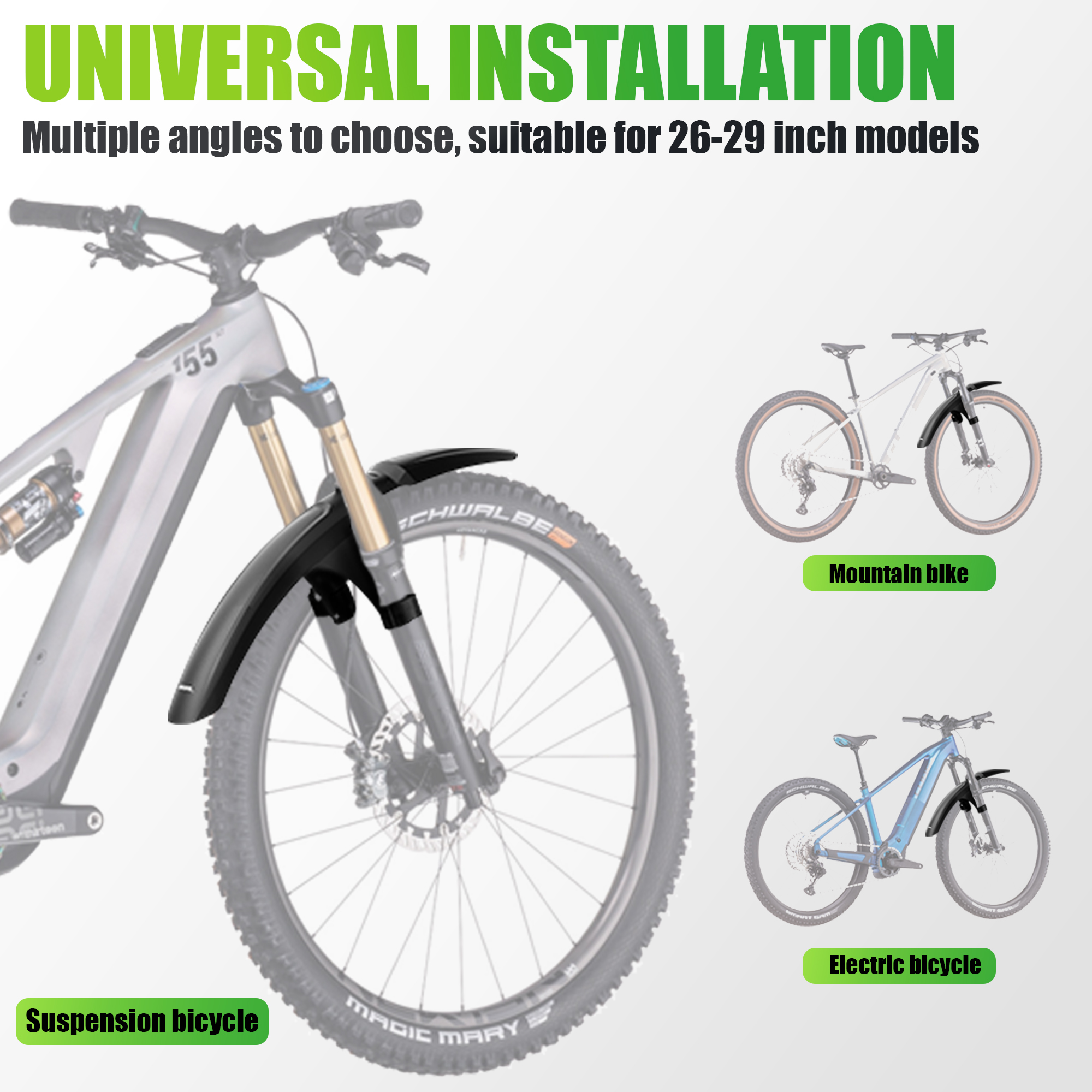 RBRL Bike Front Mudguard Full  - đánh giá và giá Bike Fender Set