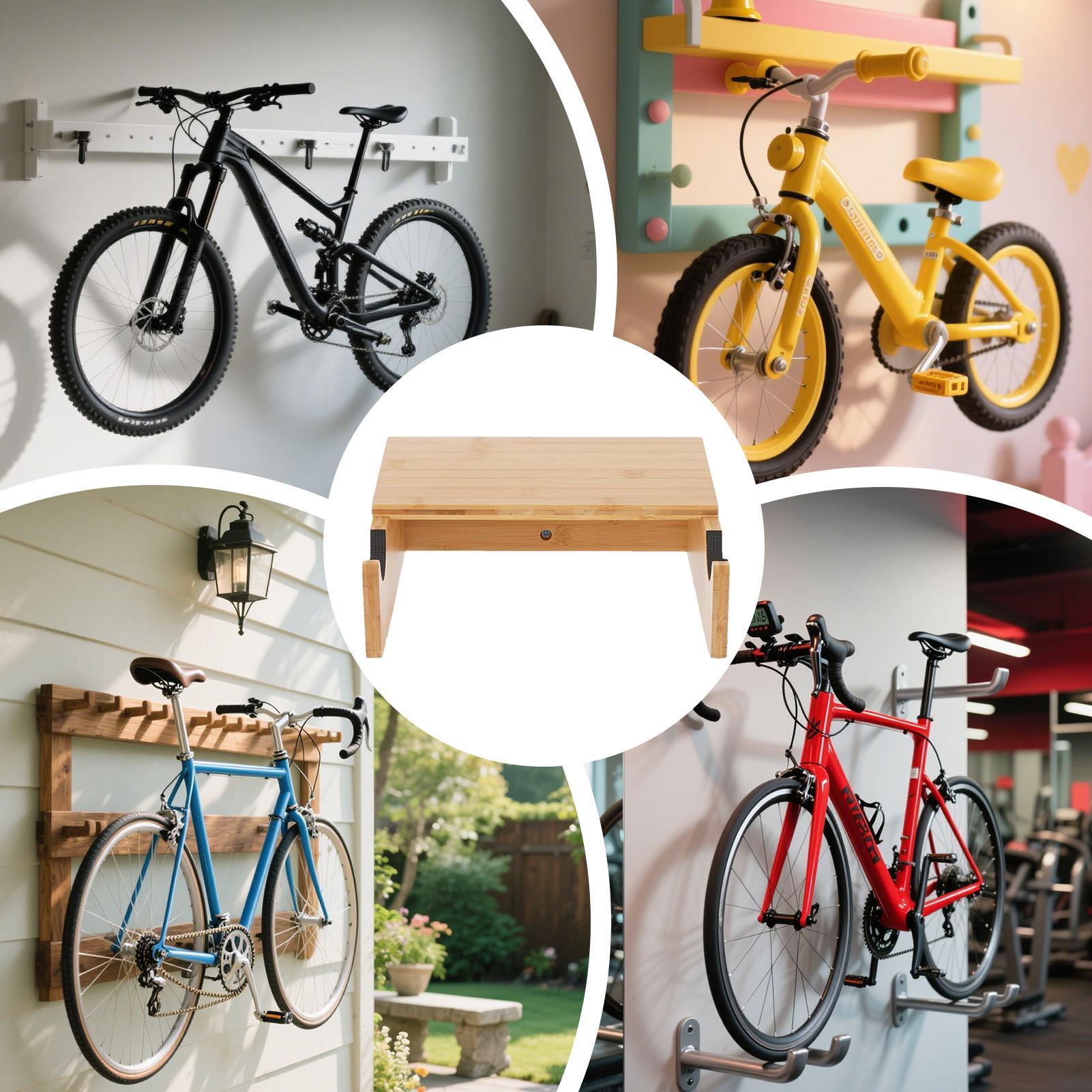 Cycling Rack Wall Mount Wooden - đánh giá và giá Cycling Gear Organiser