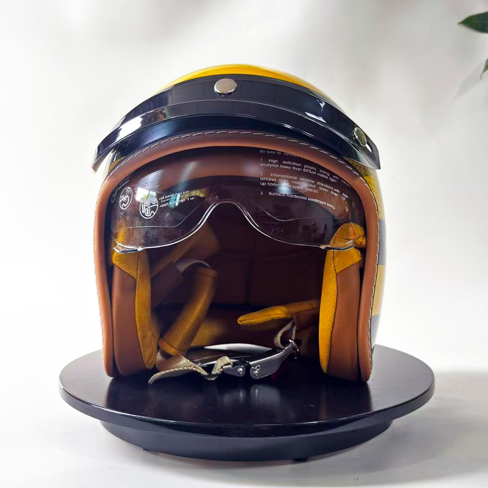 New Retro Motorcycle Helmet Ye - đánh giá và giá Vintage Cycling Gear