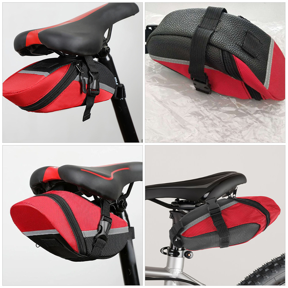 Red Waterproof Bike Saddle Tai - đánh giá và giá Cycling Gear Organiser