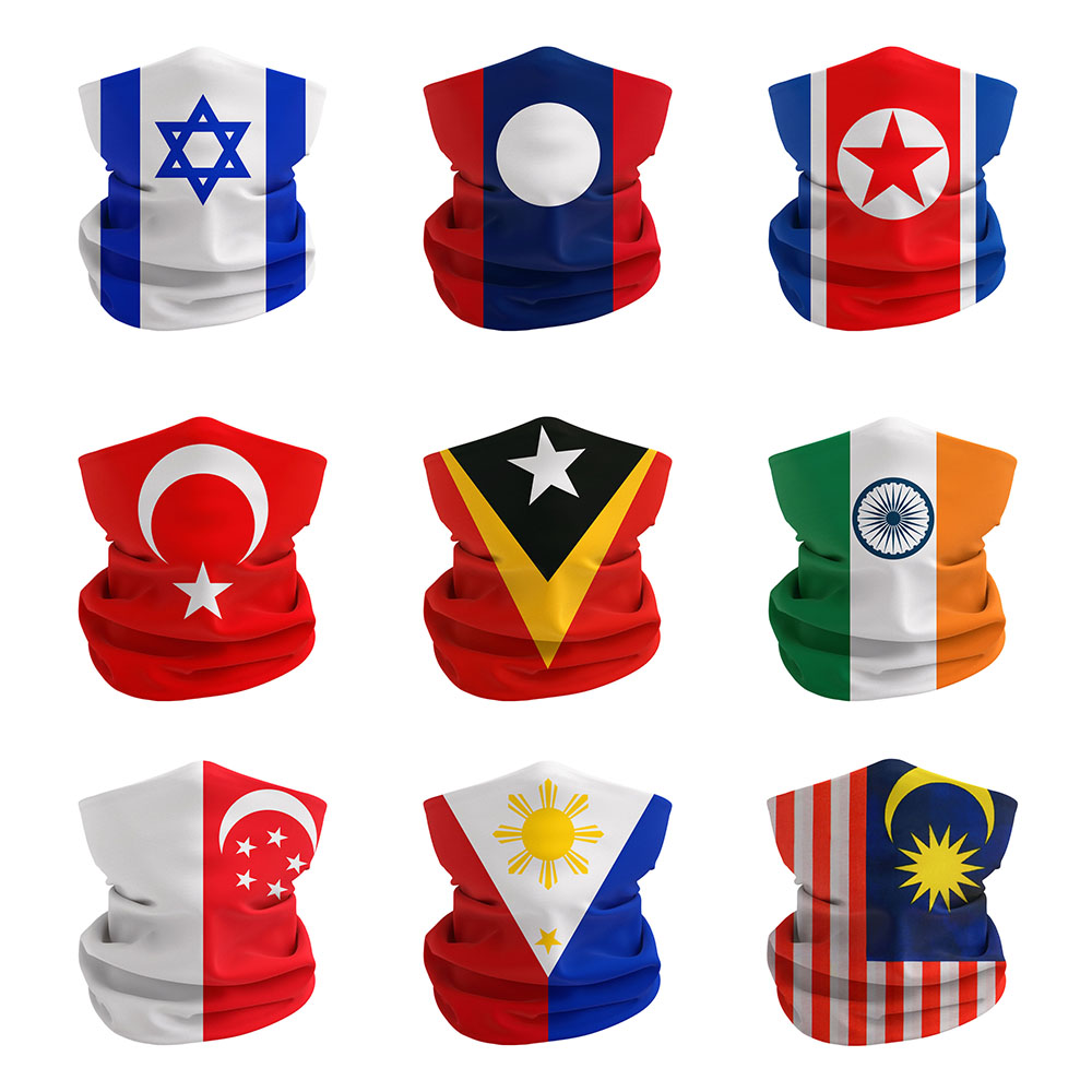 Asian National Flags Printed B - đánh giá và giá Cycling Gear Singapore