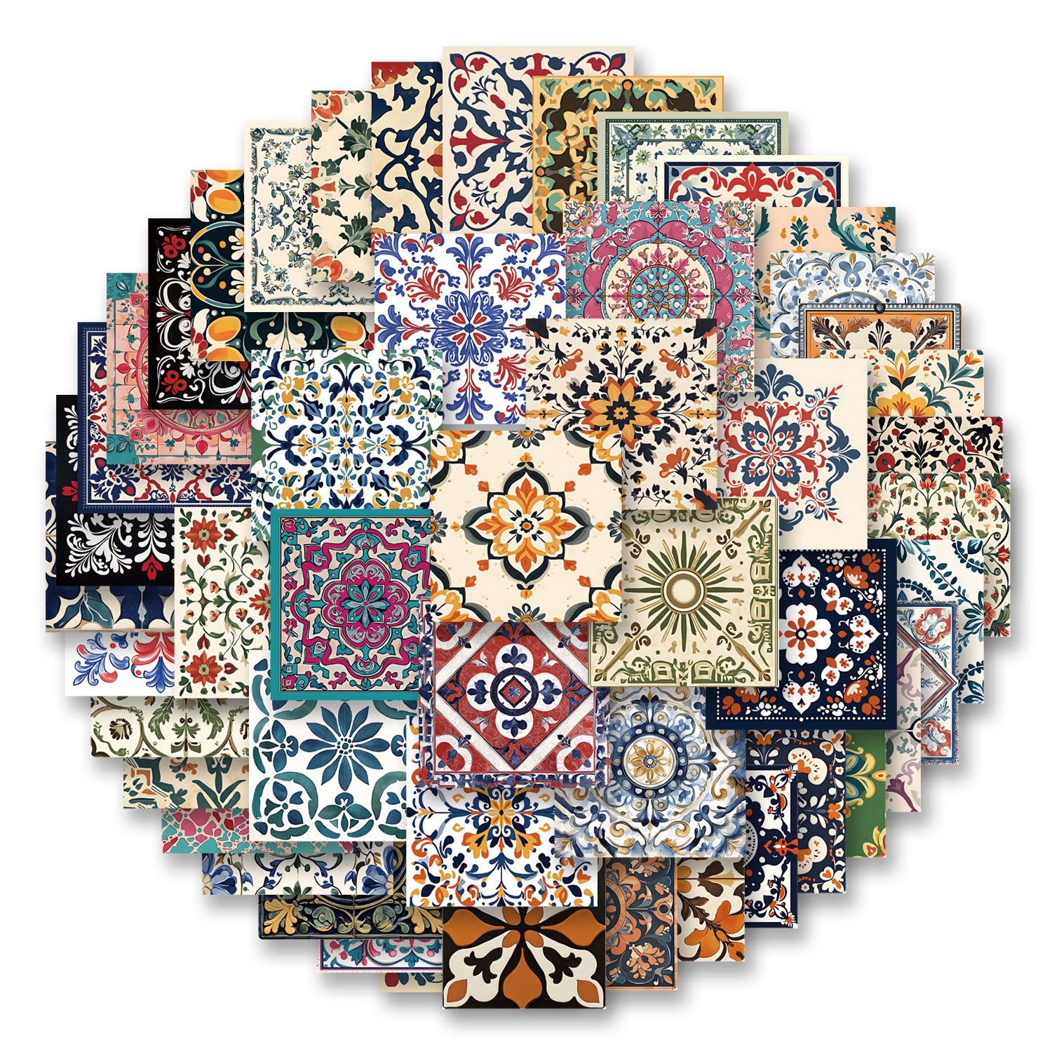 50pcs Vintage patterned tile G - đánh giá và giá Vintage Cycling Gear